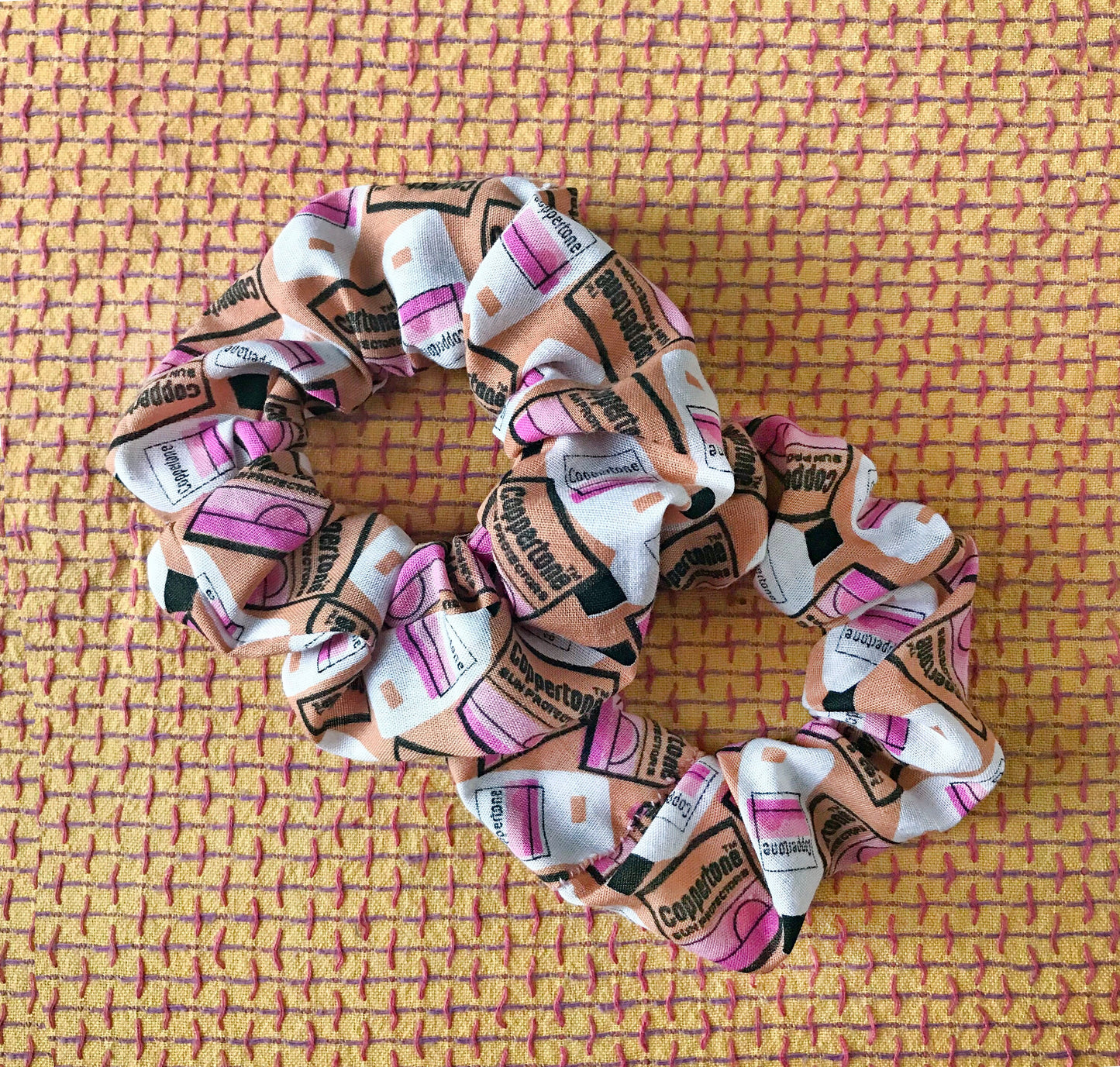 Coppertone Print Scrunchy - ReClaimed Vintage Fabric