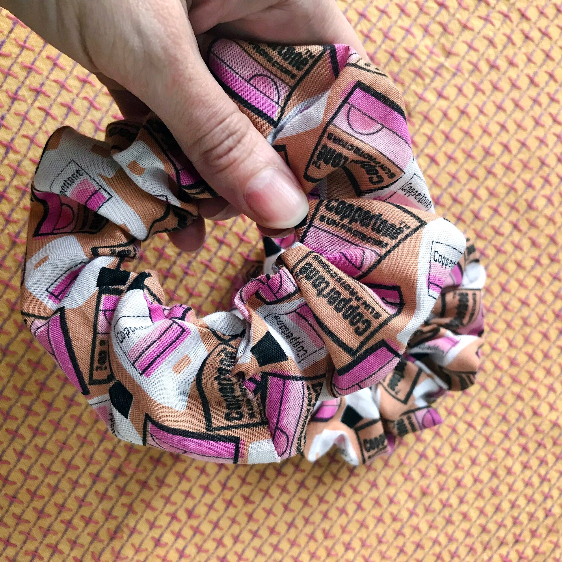 Coppertone Print Scrunchy - ReClaimed Vintage Fabric