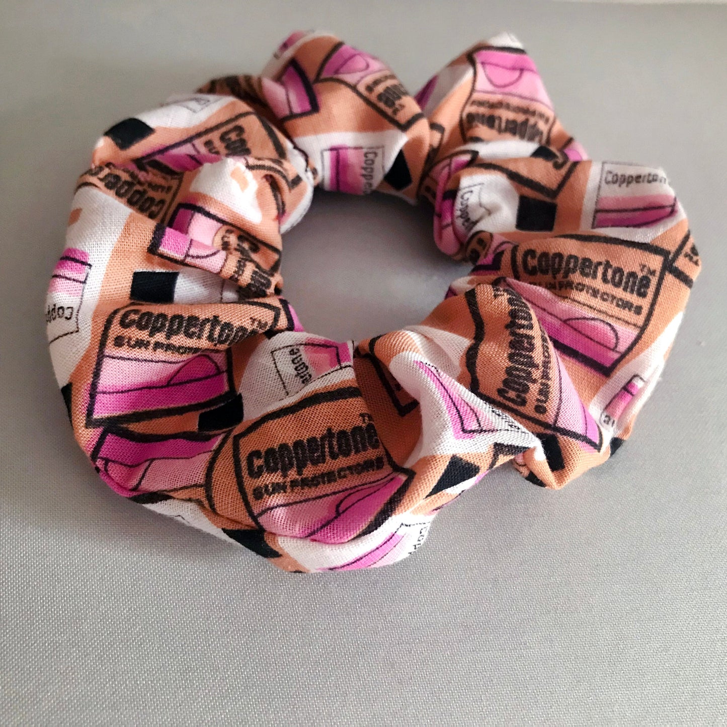 Coppertone Print Scrunchy - ReClaimed Vintage Fabric