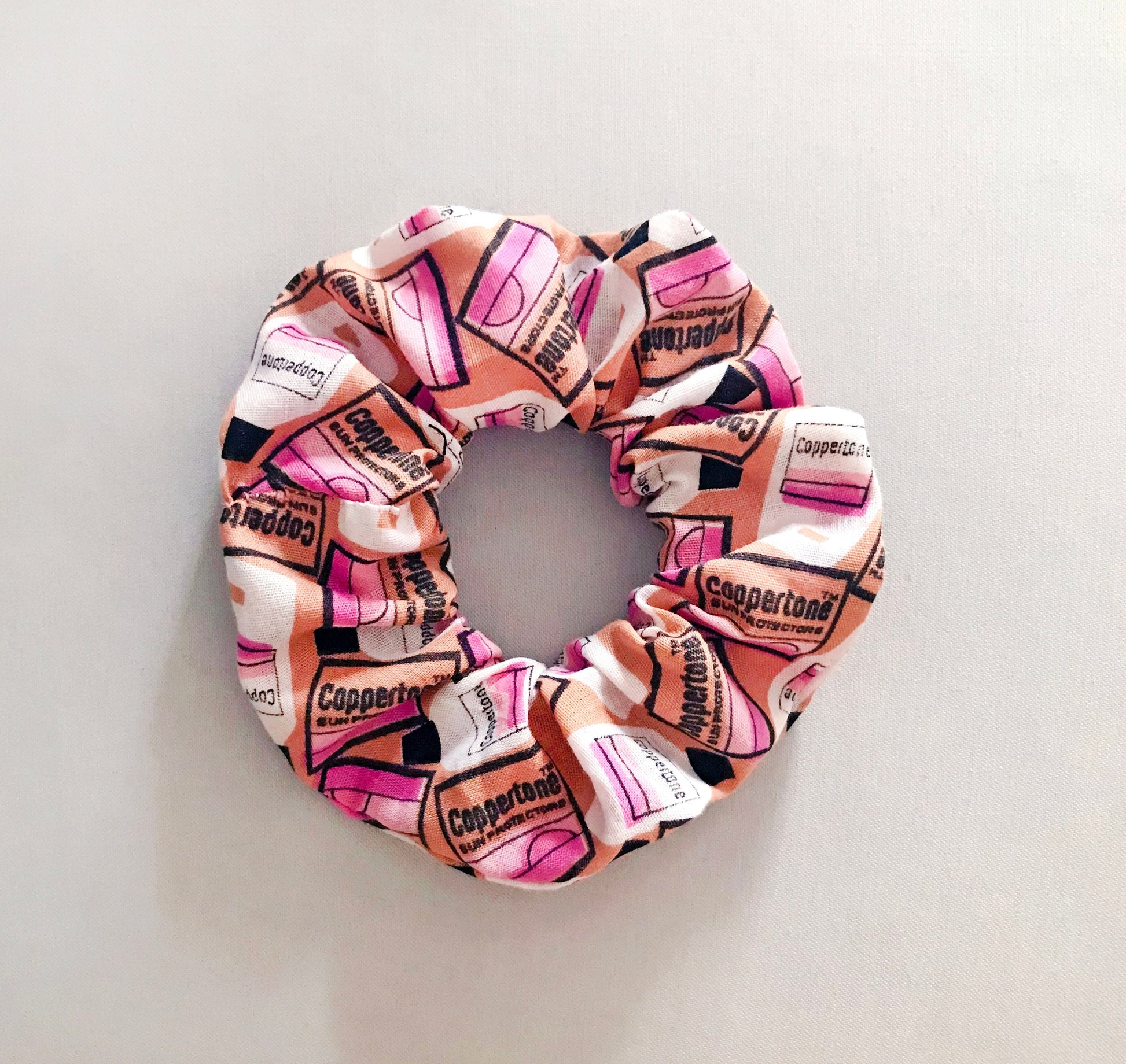 Coppertone Print Scrunchy - ReClaimed Vintage Fabric