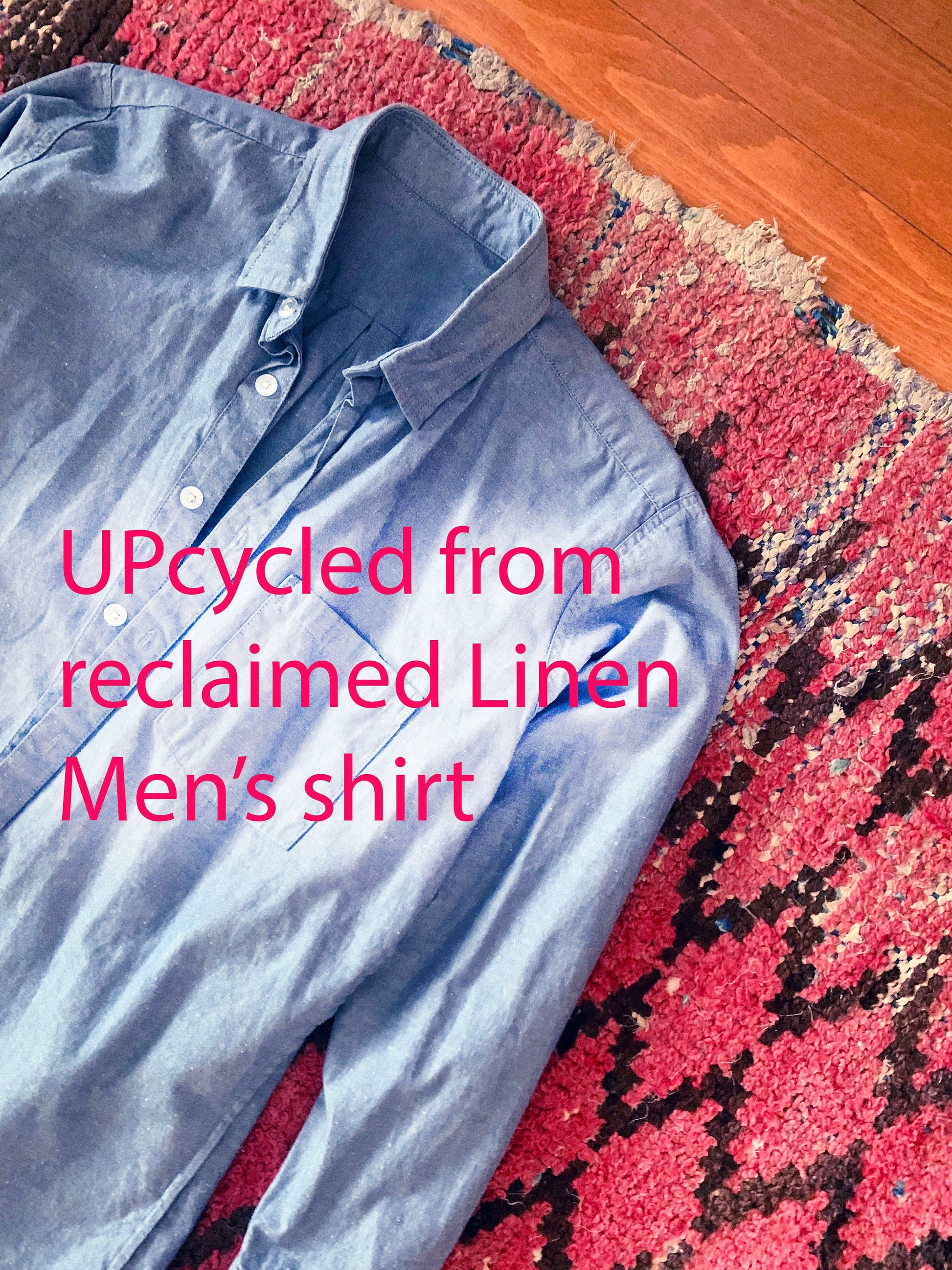 Breezy Linen Cotton Shirt Top - Reclaimed Vintage Fabrics
