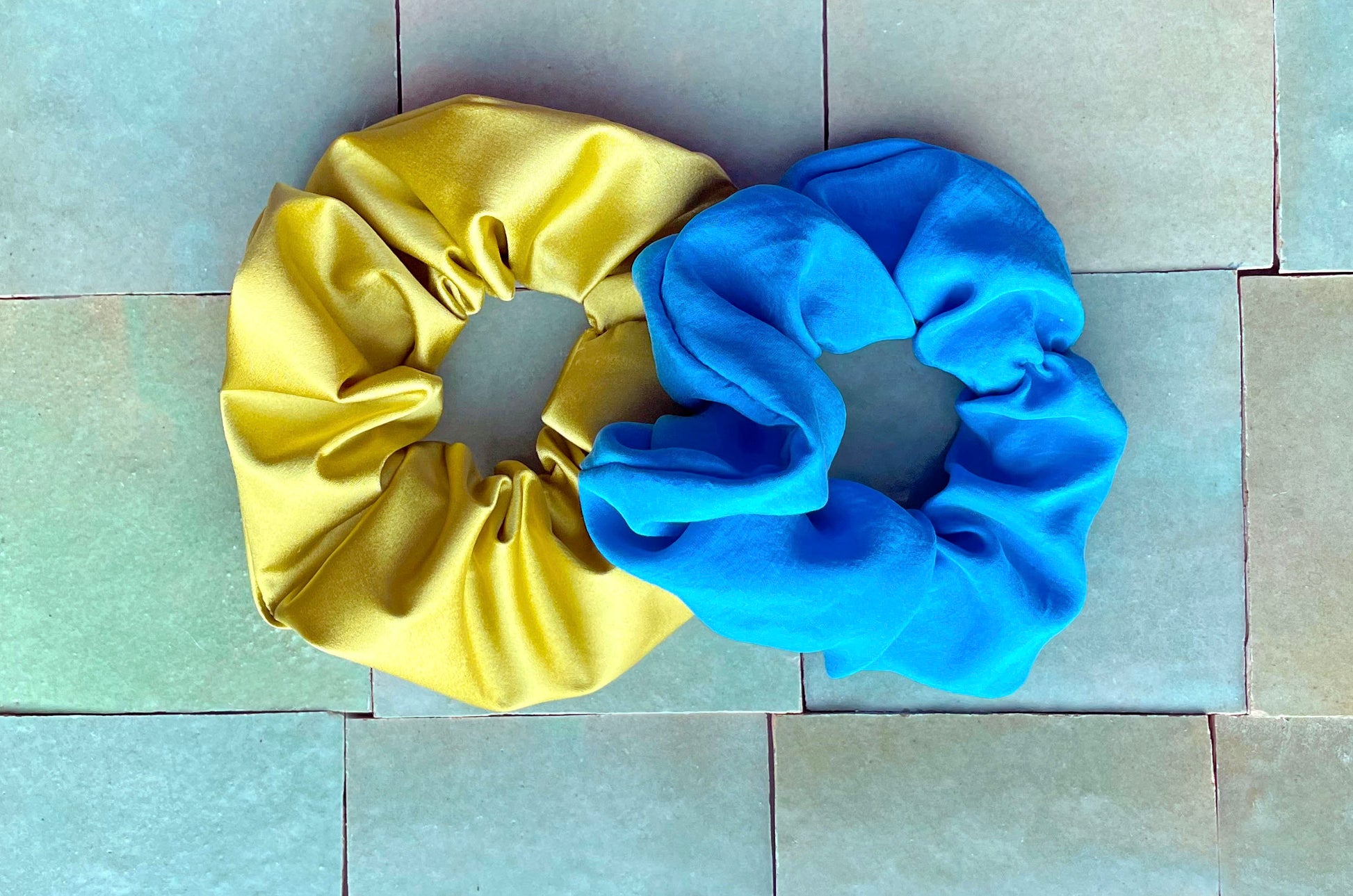 Set of Two! ReClaimed Silk Scrunchies