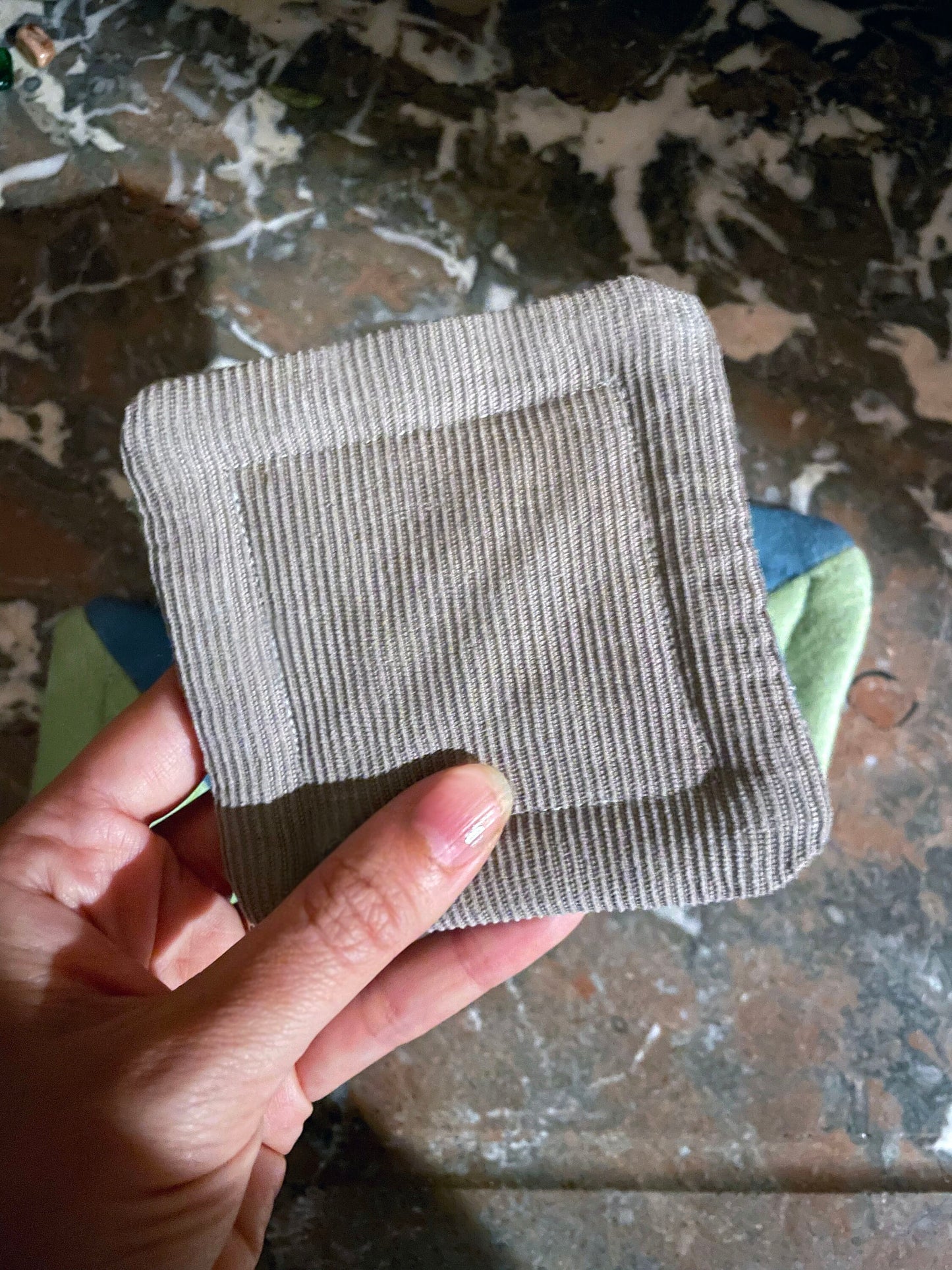 Geo Fabric Coasters - Recycled Boiled Wool and Denim